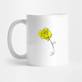 Yellow Rose flower Mug